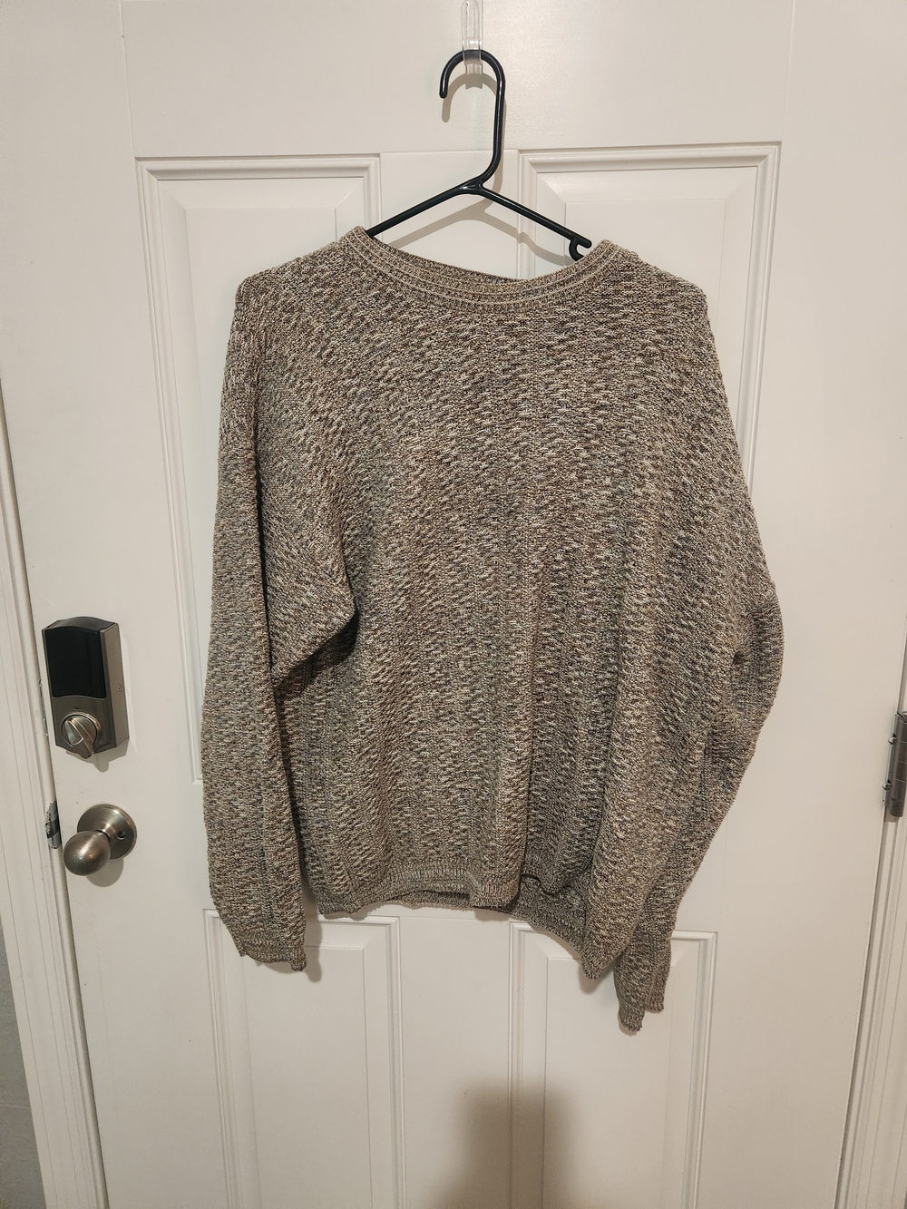 bill blass Marled Brown Crewneck Sweater